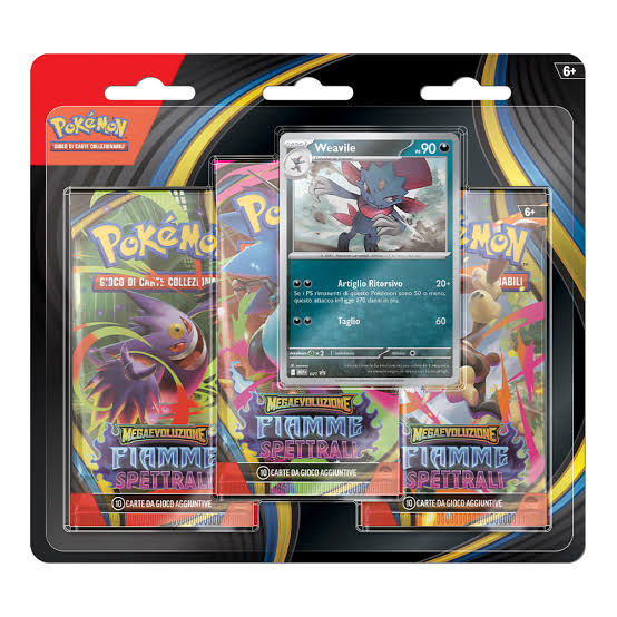 Pokémon Fiamme Spettrali – Blister 3 Bustine Italiano ITA